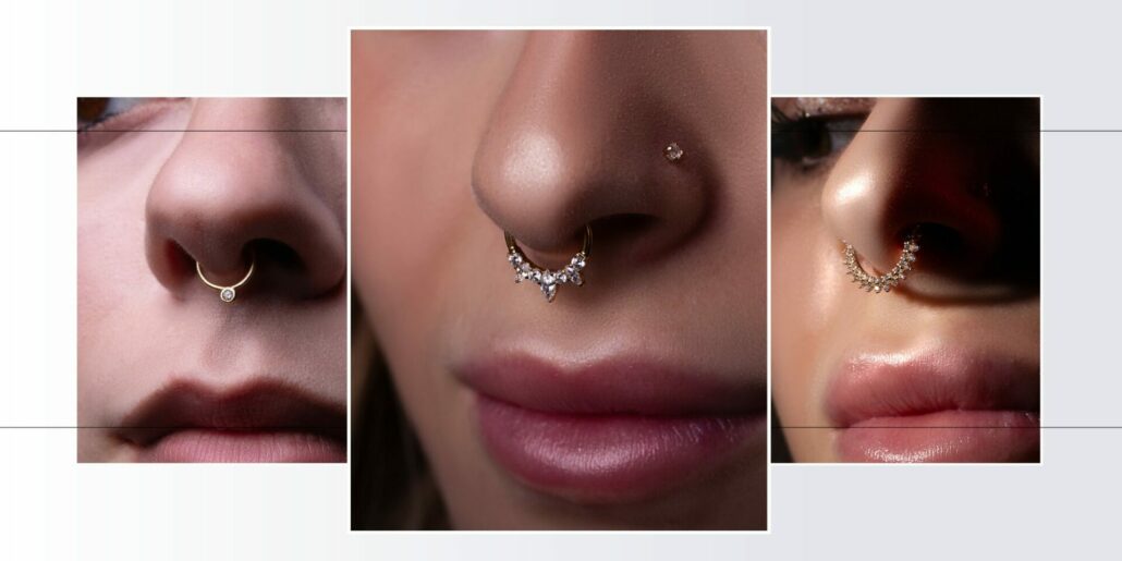 3 esempi di Septum piercing